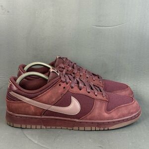 Nike Dunk Low Premium Burgundy Crush athletic sneaker shoes Mens Size 9.5